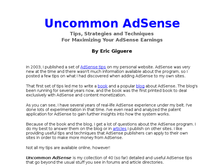 www.uncommonadsense.com