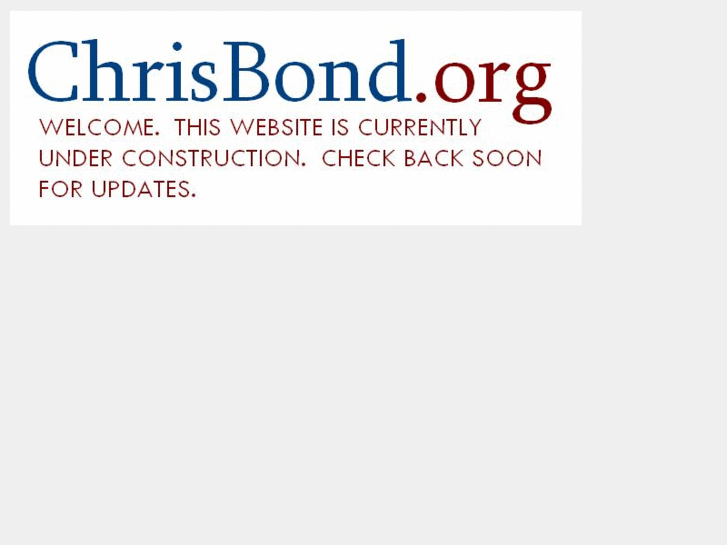 www.chrisbond.org