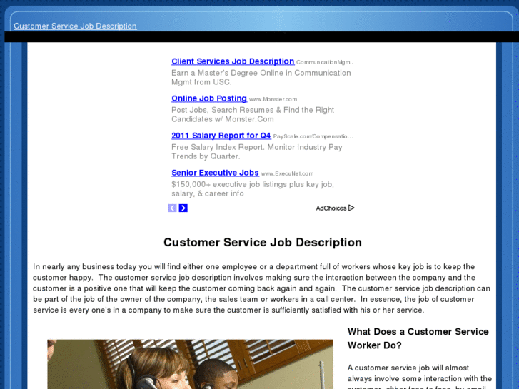 www.customerservicejobdescription.com