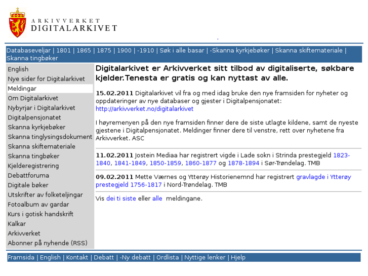 www.digitalarkivet.no