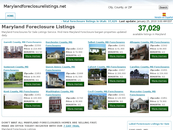 www.marylandforeclosurelistings.net