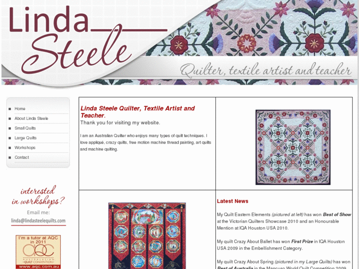 www.lindasteelequilts.com