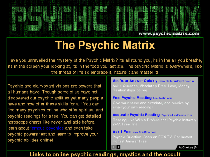 www.psychicmatrix.com