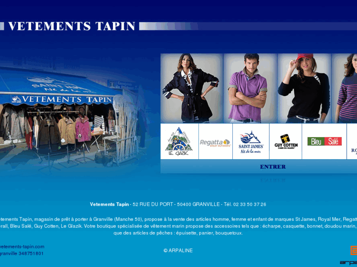 www.vetements-tapin.com