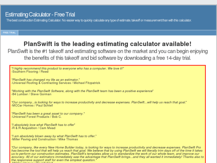 www.estimatingcalculator.com