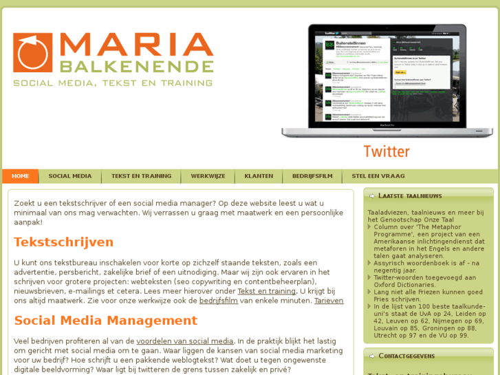 www.mariabalkenende.nl