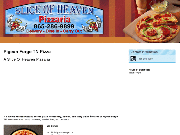 www.asliceofheavenpizzeria.net