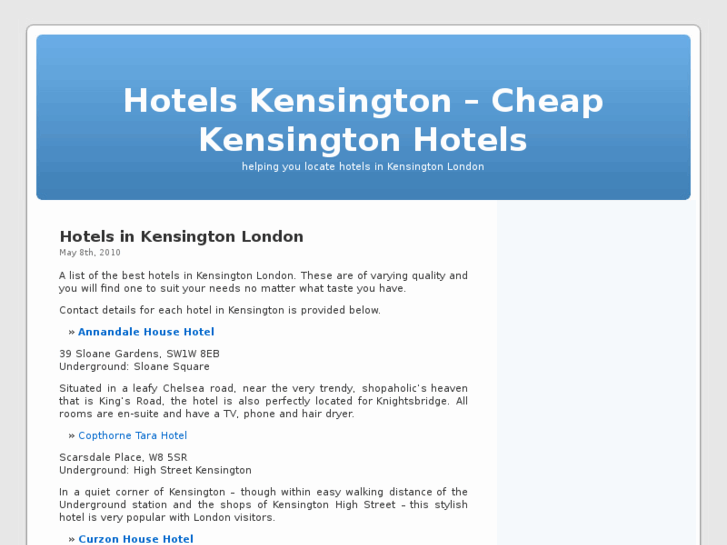 www.kensingtonsbesthotels.com