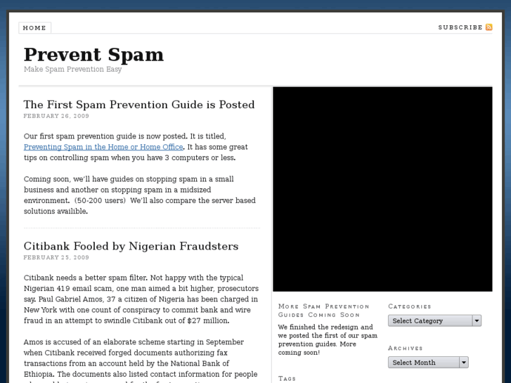 www.preventspam.org