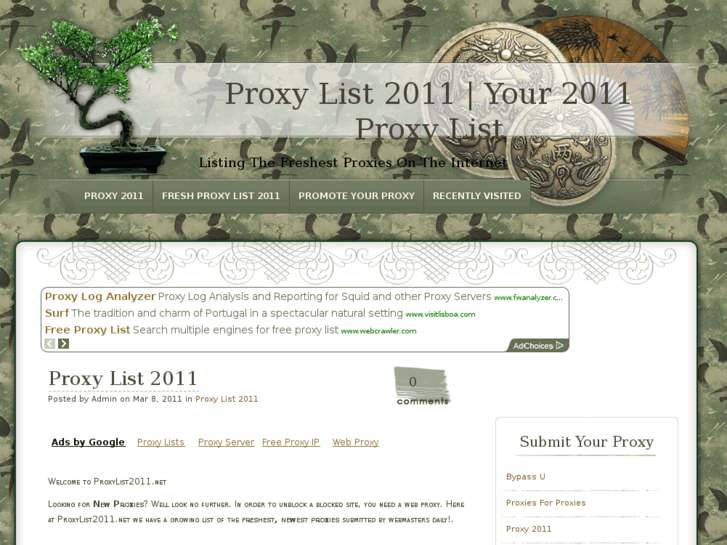 www.proxylist2011.net