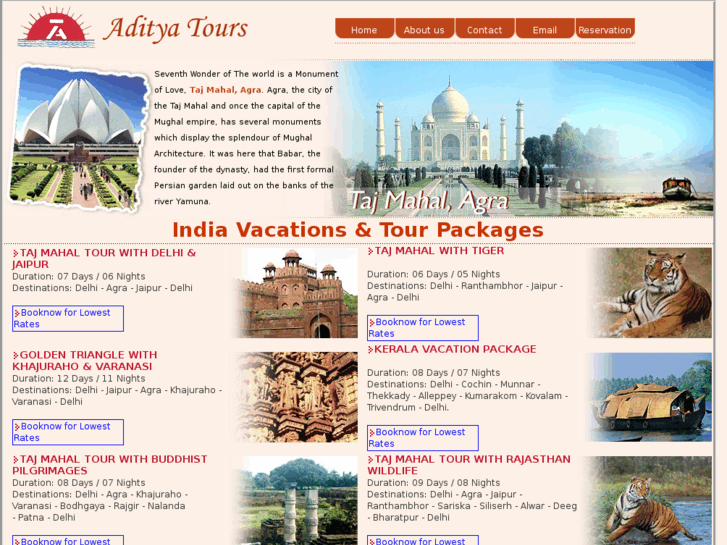 www.adityatours.net