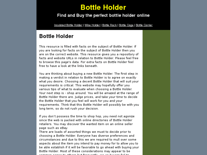 www.bottleholder.org