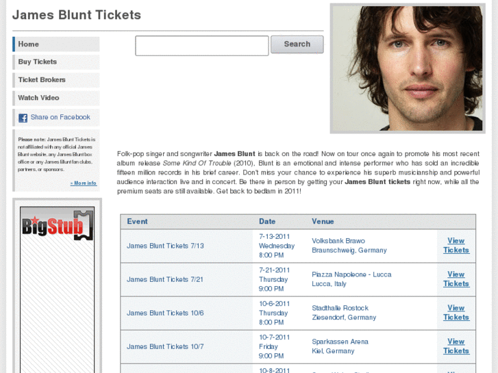 www.jamesblunttickets.net