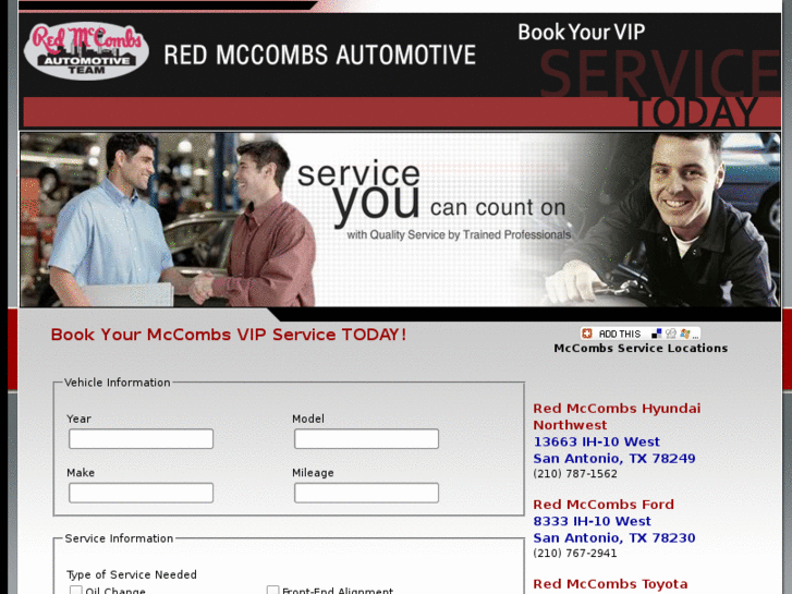 www.mccombsvipservice.com