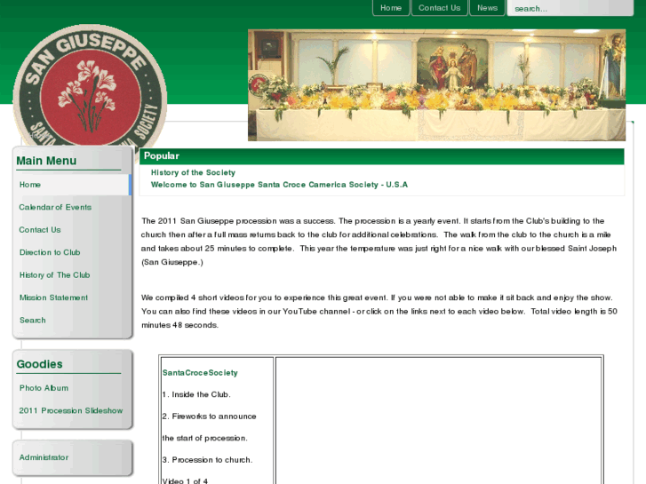 www.sangiuseppesantacrocesociety.com