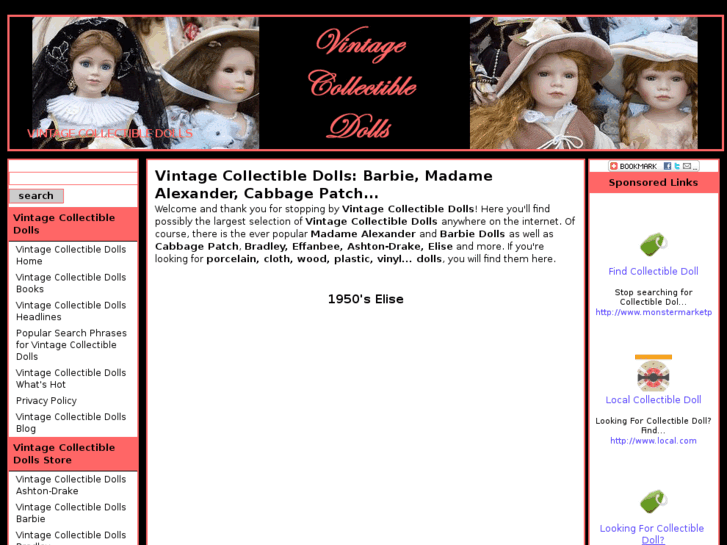 www.vintagecollectibledolls.com