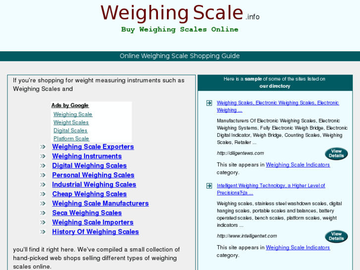 www.weighingscale.info