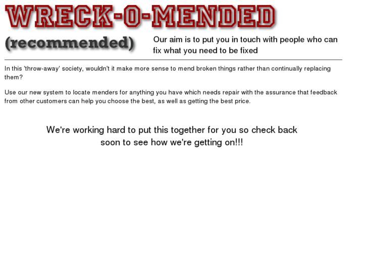 www.wreck-o-mended.com