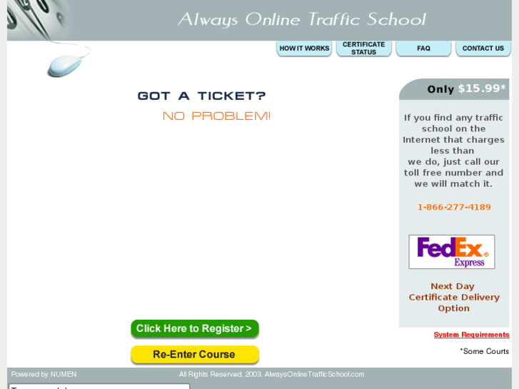 www.alwaysonlinetrafficschool.com