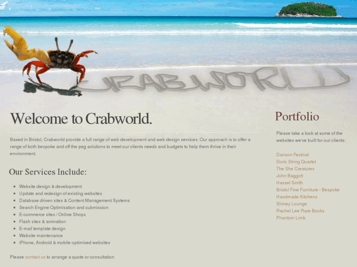 www.crabworld.co.uk