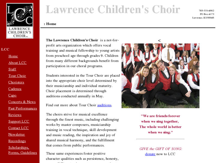 www.lawrencechildrenschoir.com