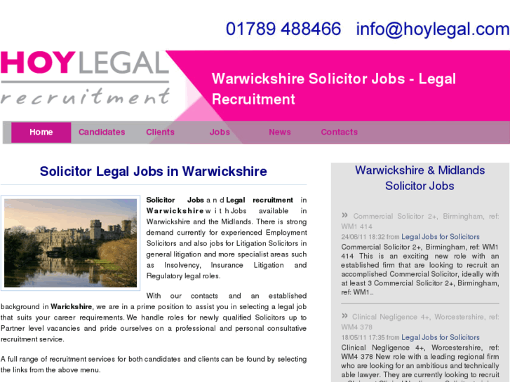 www.legalrecruitmentwarwickshire.co.uk