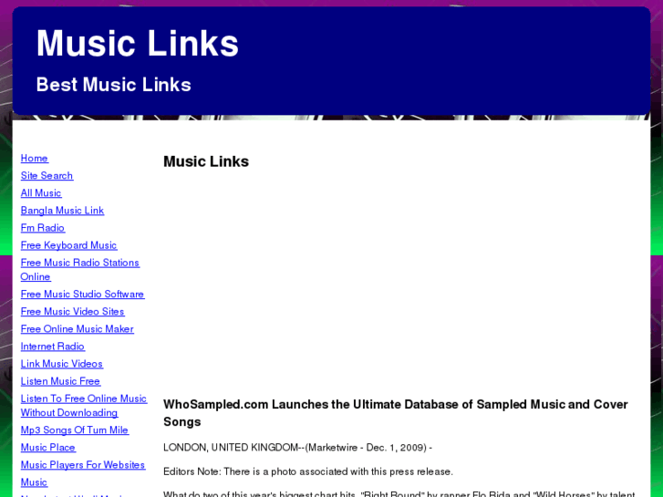 www.musiclinks.info