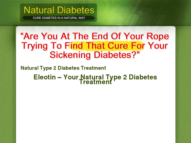 www.naturaldiabetestreatment.ca