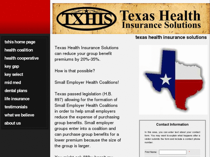 www.texashealthinsurancesolutions.info