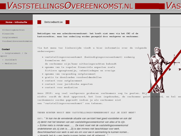 www.vaststellingsovereenkomst.nl