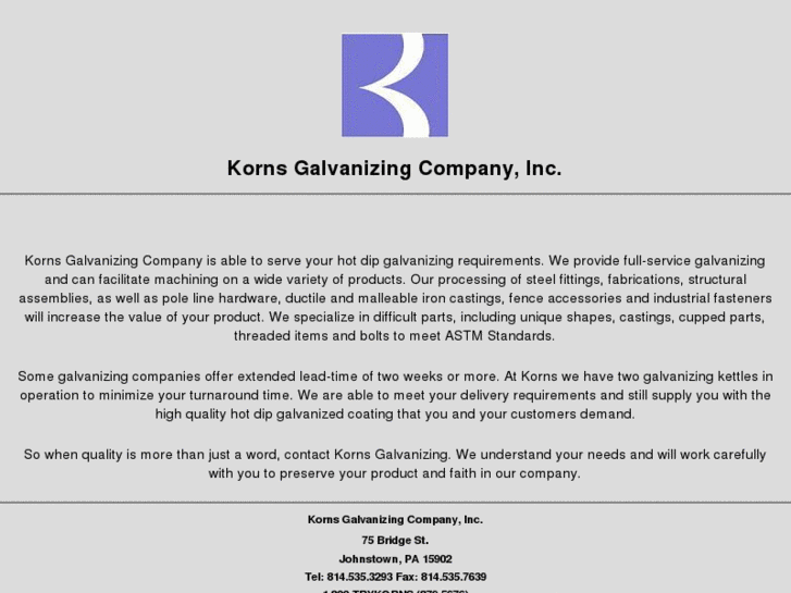 www.kornsgalvanizing.com