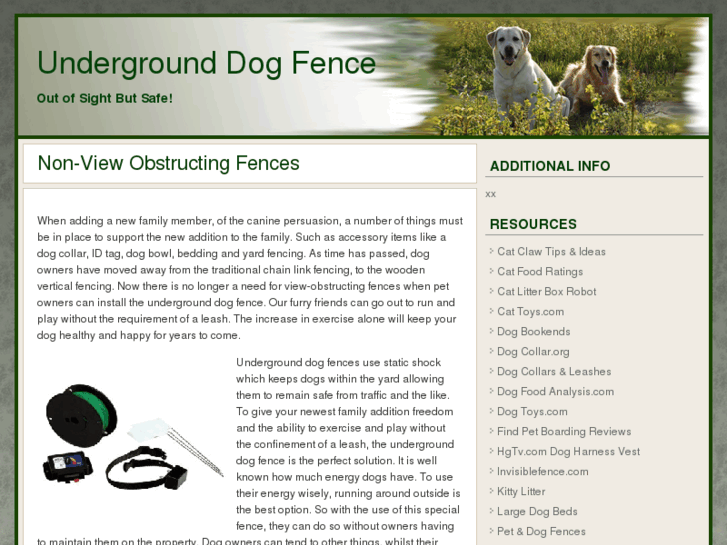 www.undergrounddogfence.org