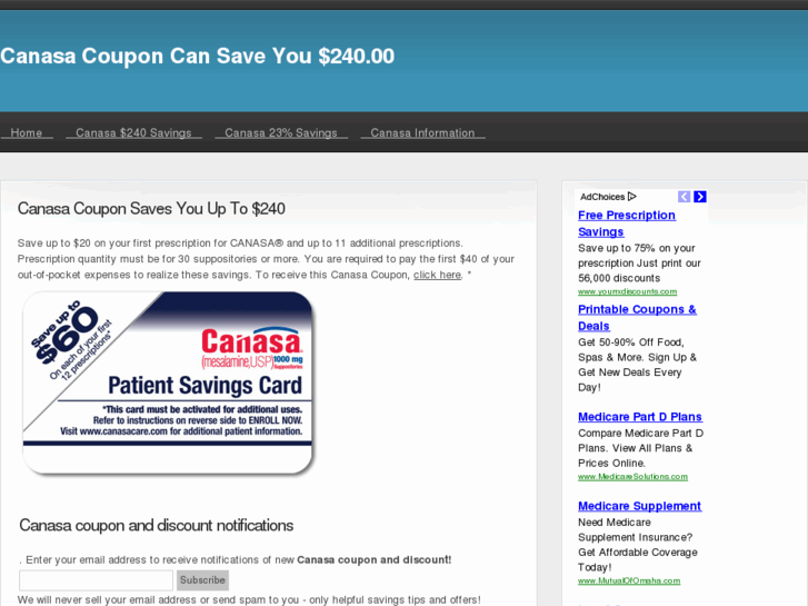 www.canasacoupon.com