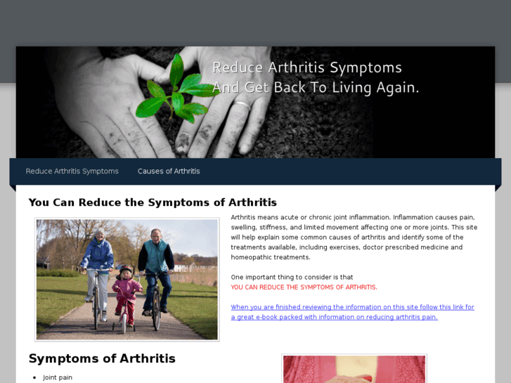 www.reducearthritis.info