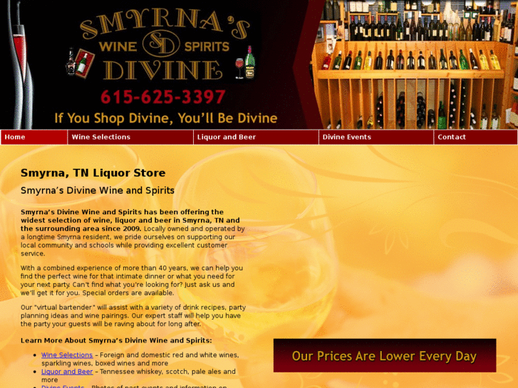 www.smyrnasdivinewineandspirits.com