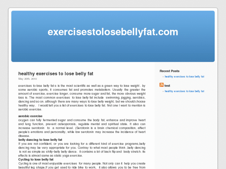 www.exercisestolosebellyfat.com