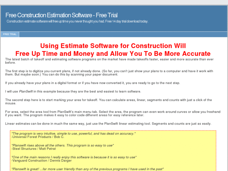 www.freeconstructionestimationsoftware.com
