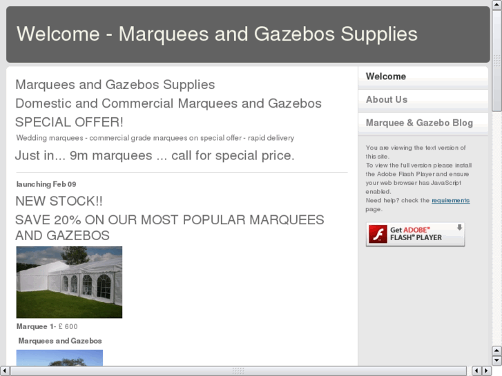 www.gazebosandmarquees.com