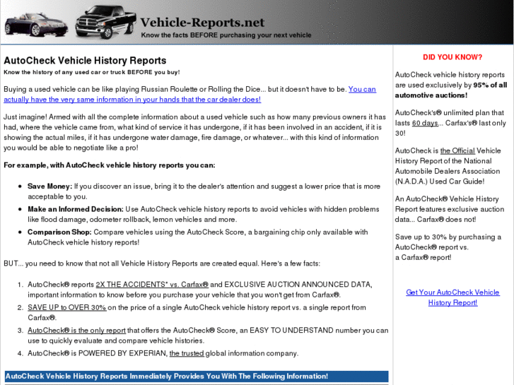www.vehicle-reports.net