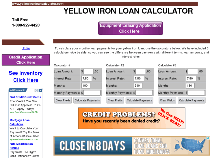 www.yellowironloancalculator.com