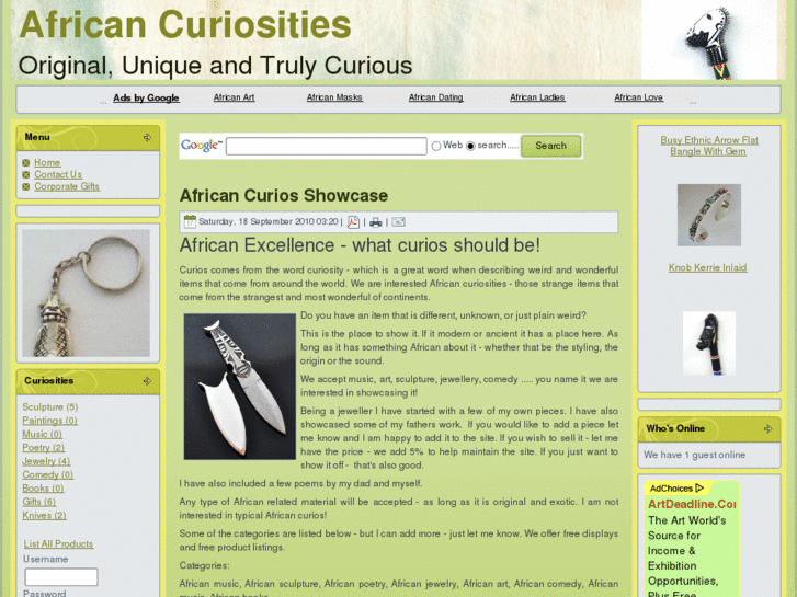 www.africancurios.co.za