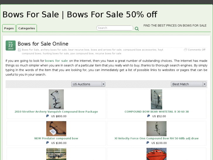 www.bowsforsale.org