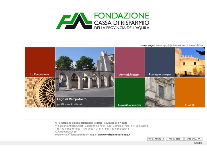 www.fondazionecarispaq.it