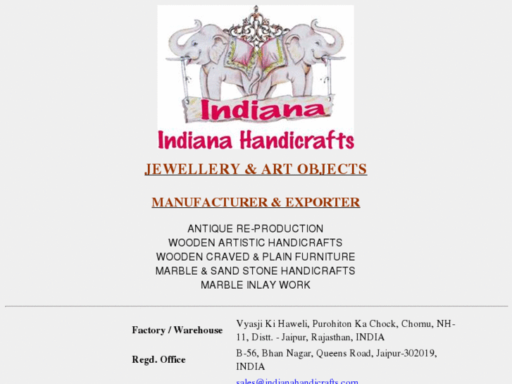 www.indianahandicrafts.com