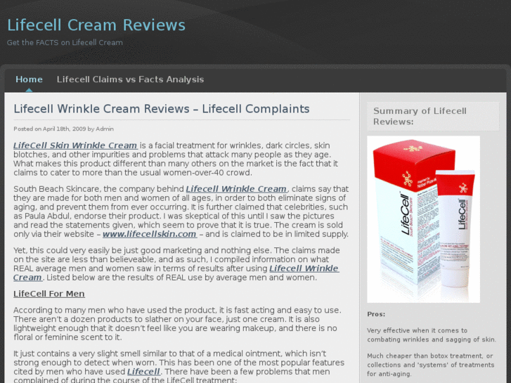 www.lifecellcreamreviews.info