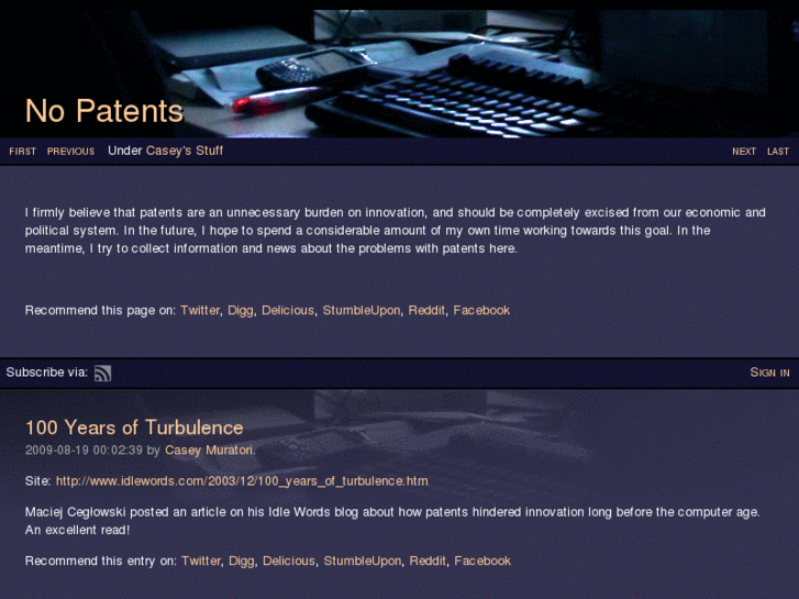 www.nopatents.com