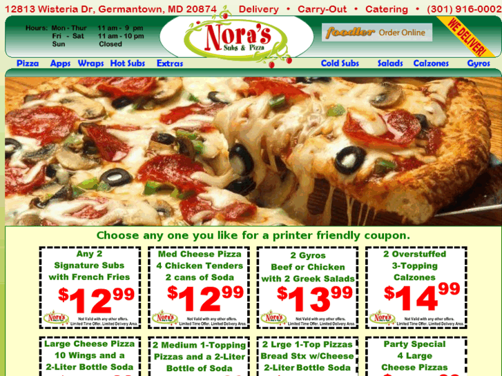 www.noraspizza.com