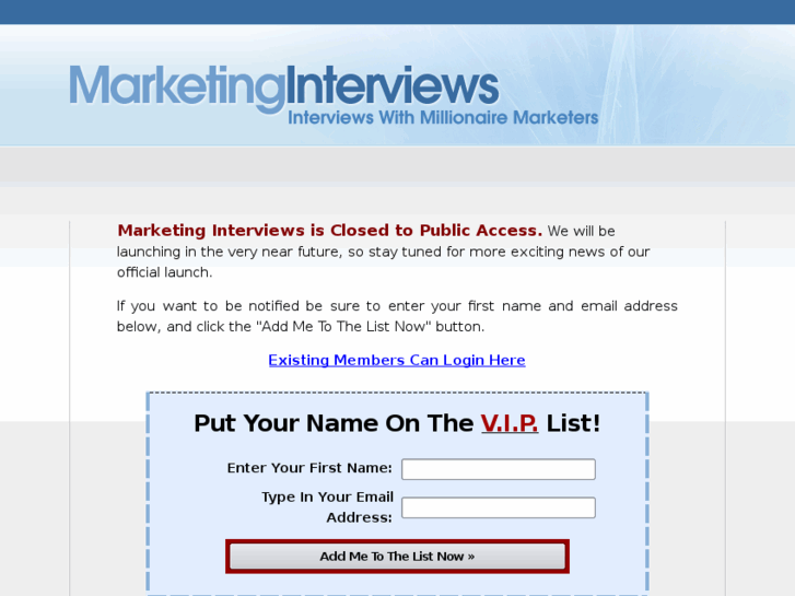 www.marketinginterviews.com