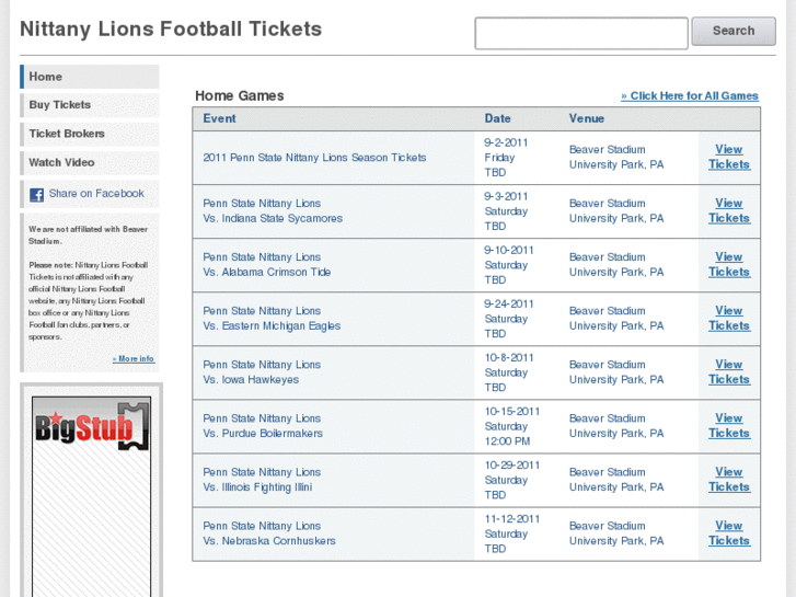 www.nittanylionsfootballtickets.com