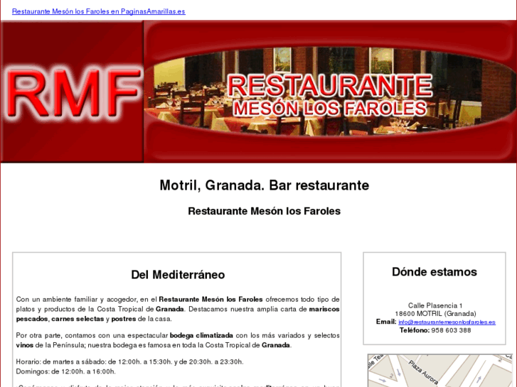 www.restaurantemesonlosfaroles.es